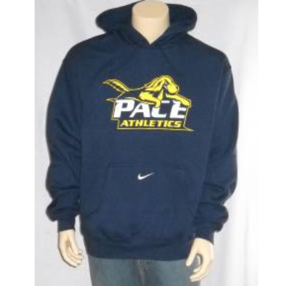 NIKE Pace University ATHLETICS Hooded Sweatshirt NCAA Setters
